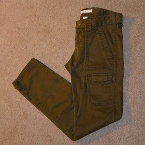 Olive/tan/green Ann Taylor Loft cargo skinny pants